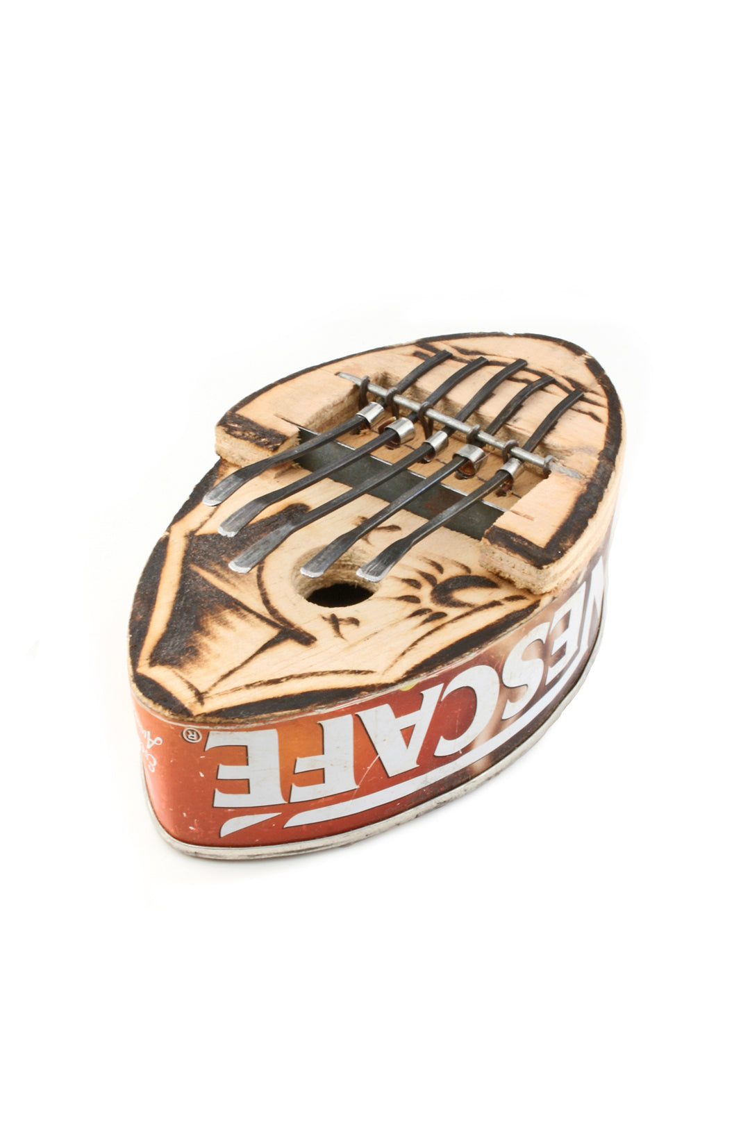 Small Oval Recycled Tin Can Kalimba