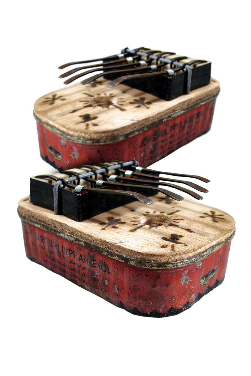 Small Square Recycled Tin Can Kalimba