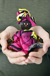 Burkina Baby Doll Holiday Ornament in Assorted Fabrics