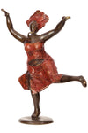 Dancing Joy Burkina Bronze Sculpture
