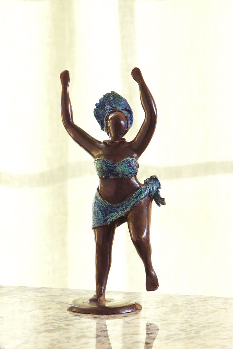 Jubilation Burkina Bronze Sculpture