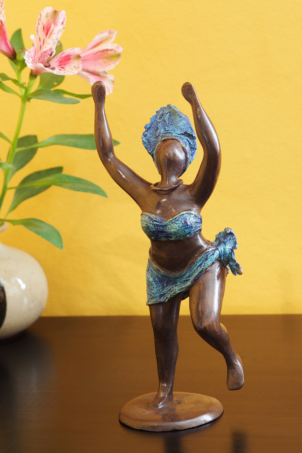 Jubilation Burkina Bronze Sculpture