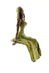 <i>Seated Beauty</i> Burkina Bronze Sculpture