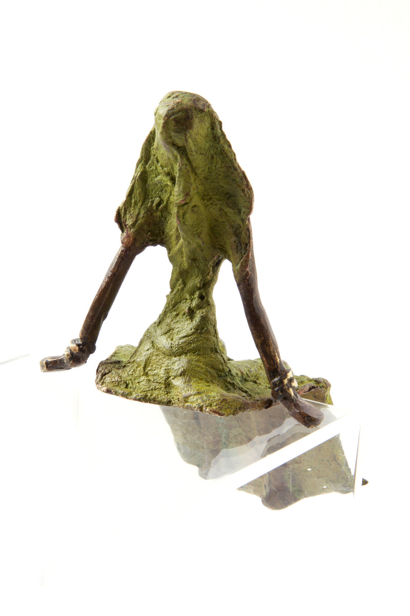 <i>Seated Beauty</i> Burkina Bronze Sculpture