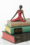 Burkina Bronze Yoga Lotus Pose Sculpture