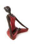 Burkina Bronze Yoga Lotus Pose Sculpture