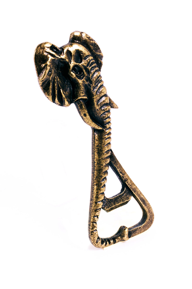Elephant Trunk Brass Bottle Opener Default Title