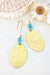 House of Cindimini Brass and Turquoise Maven Earrings