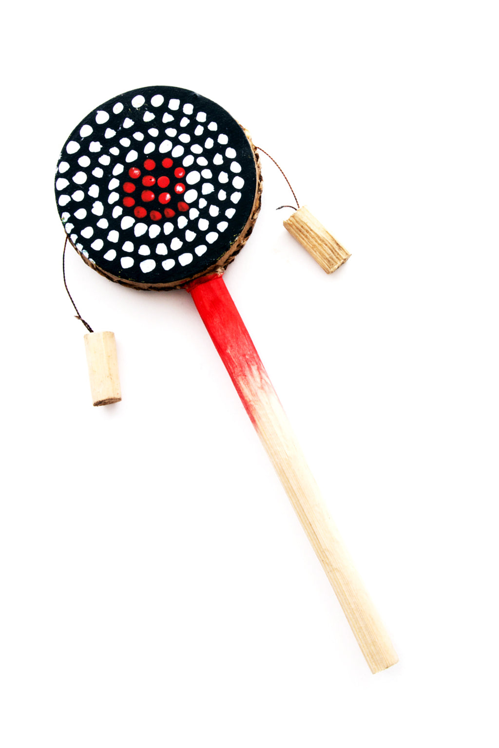 Small Maasai Bead Kenyan Spin Drum
