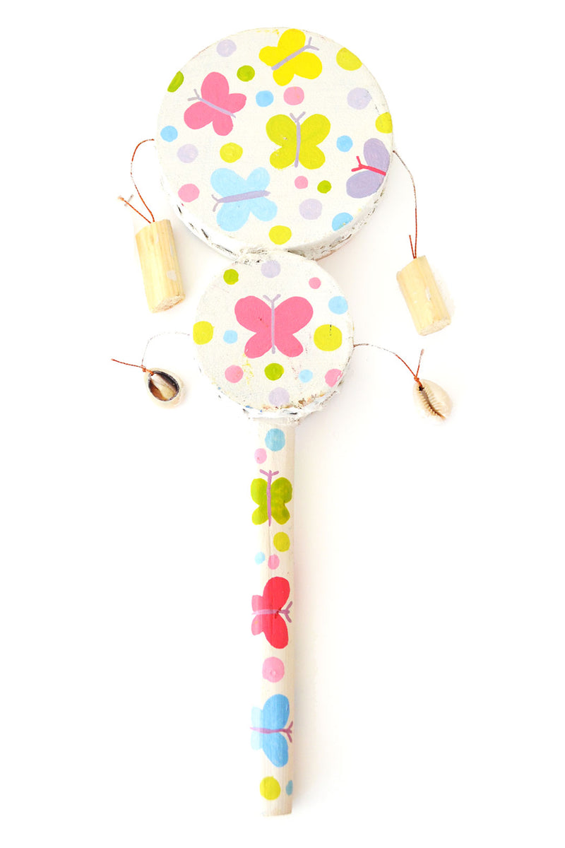 Double Colorful Butterfly Spin Drum