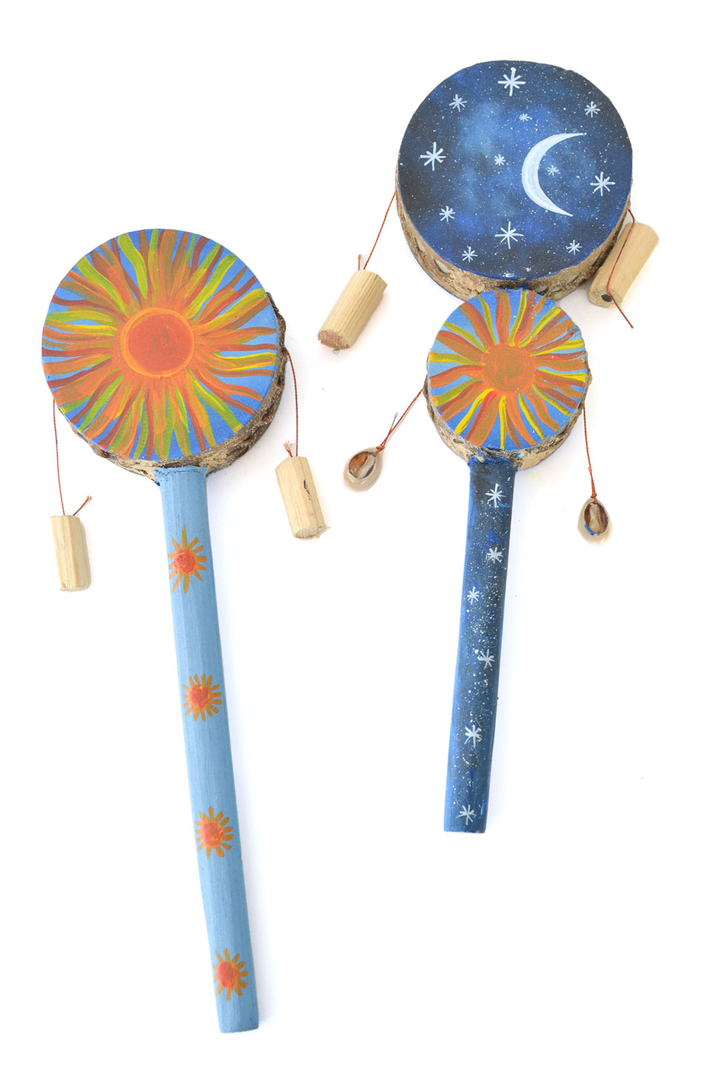 Double Reversible Sun and Moon Design Spin Drum