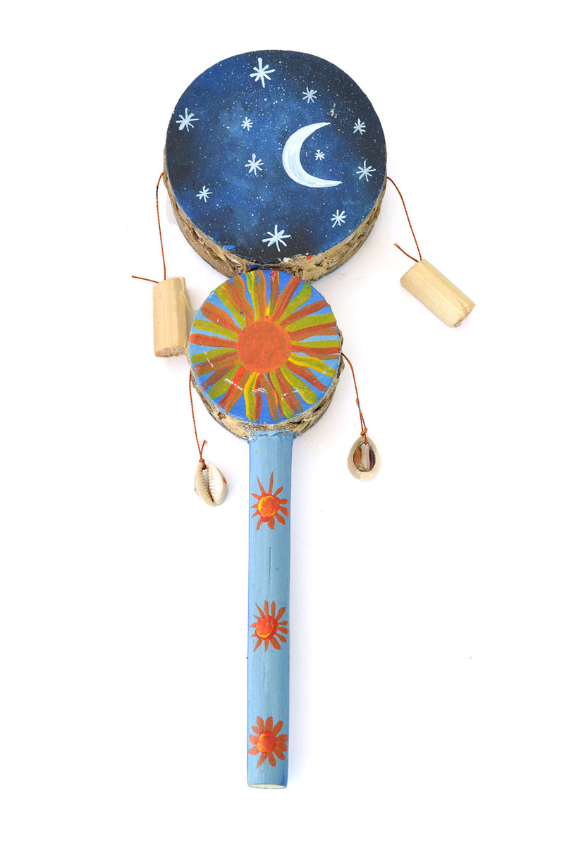 Double Reversible Sun and Moon Design Spin Drum