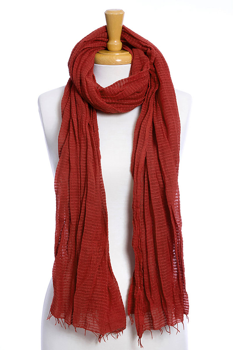 Sienna Whisper Light Cotton Shawl from Ethiopia