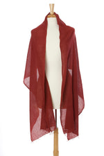 Sienna Whisper Light Cotton Shawl from Ethiopia