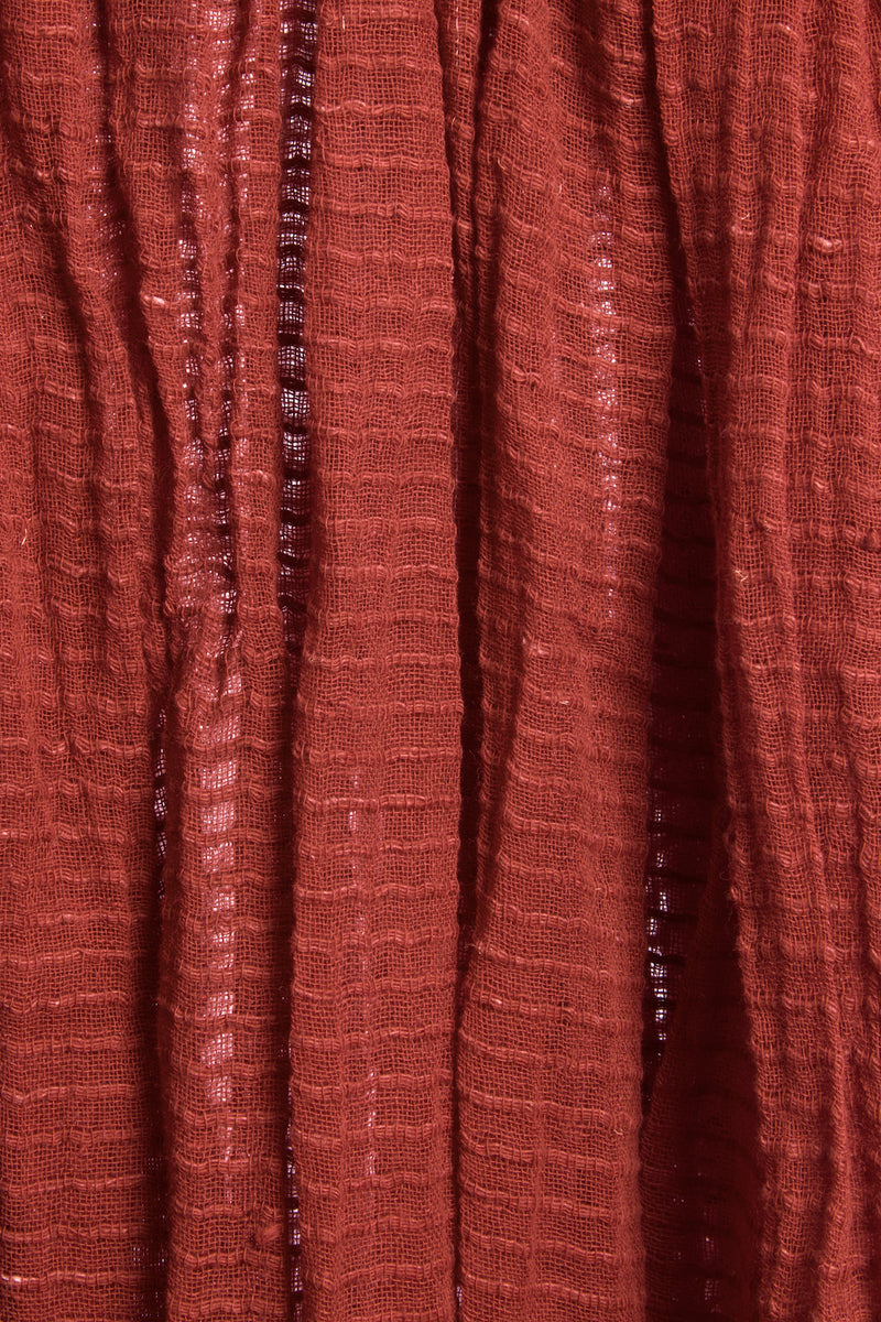 Sienna Whisper Light Cotton Shawl from Ethiopia