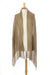 Latte Whisper Light Cotton Shawl from Ethiopia