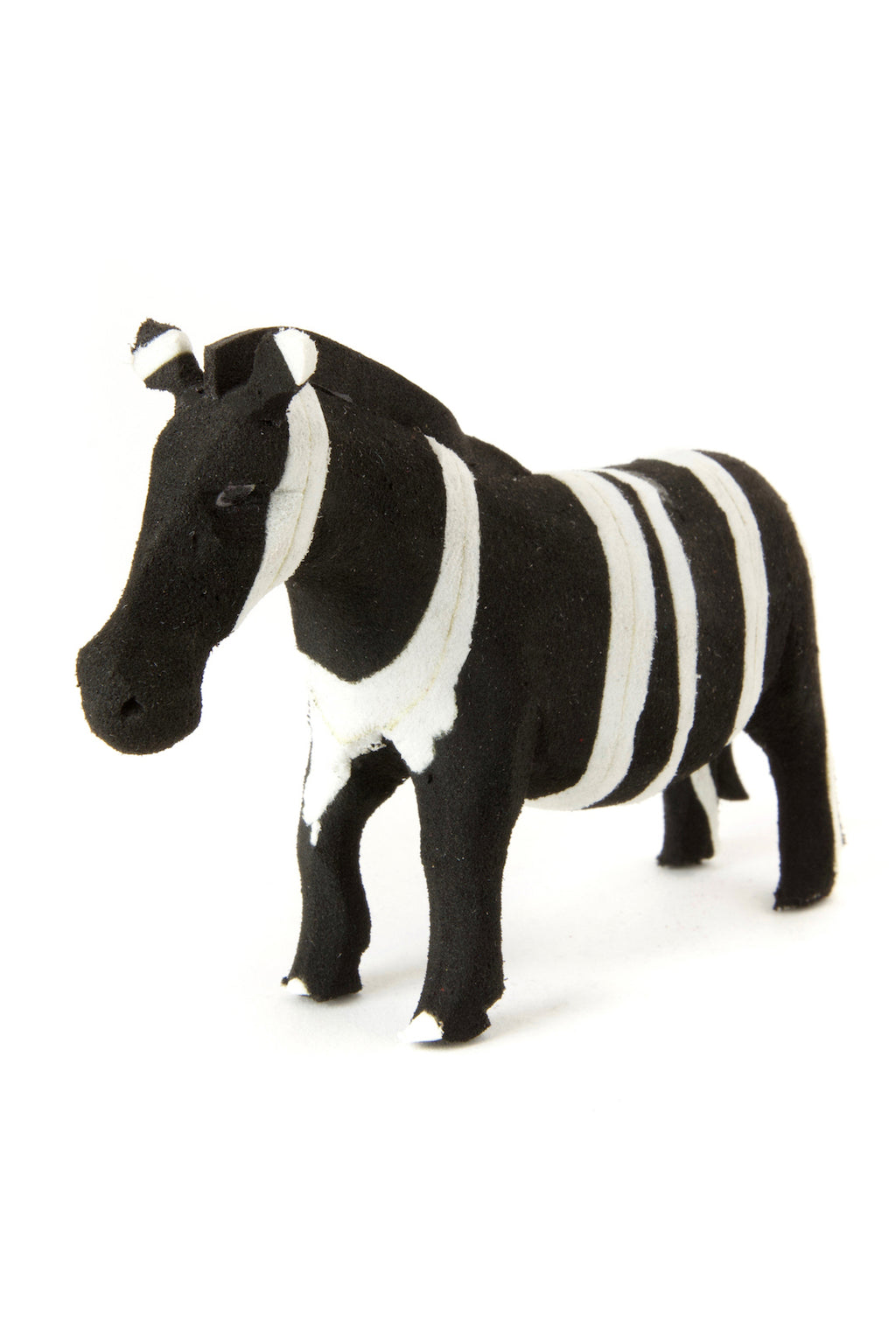 Small Recycled Flip Flop Zebra Sculpture