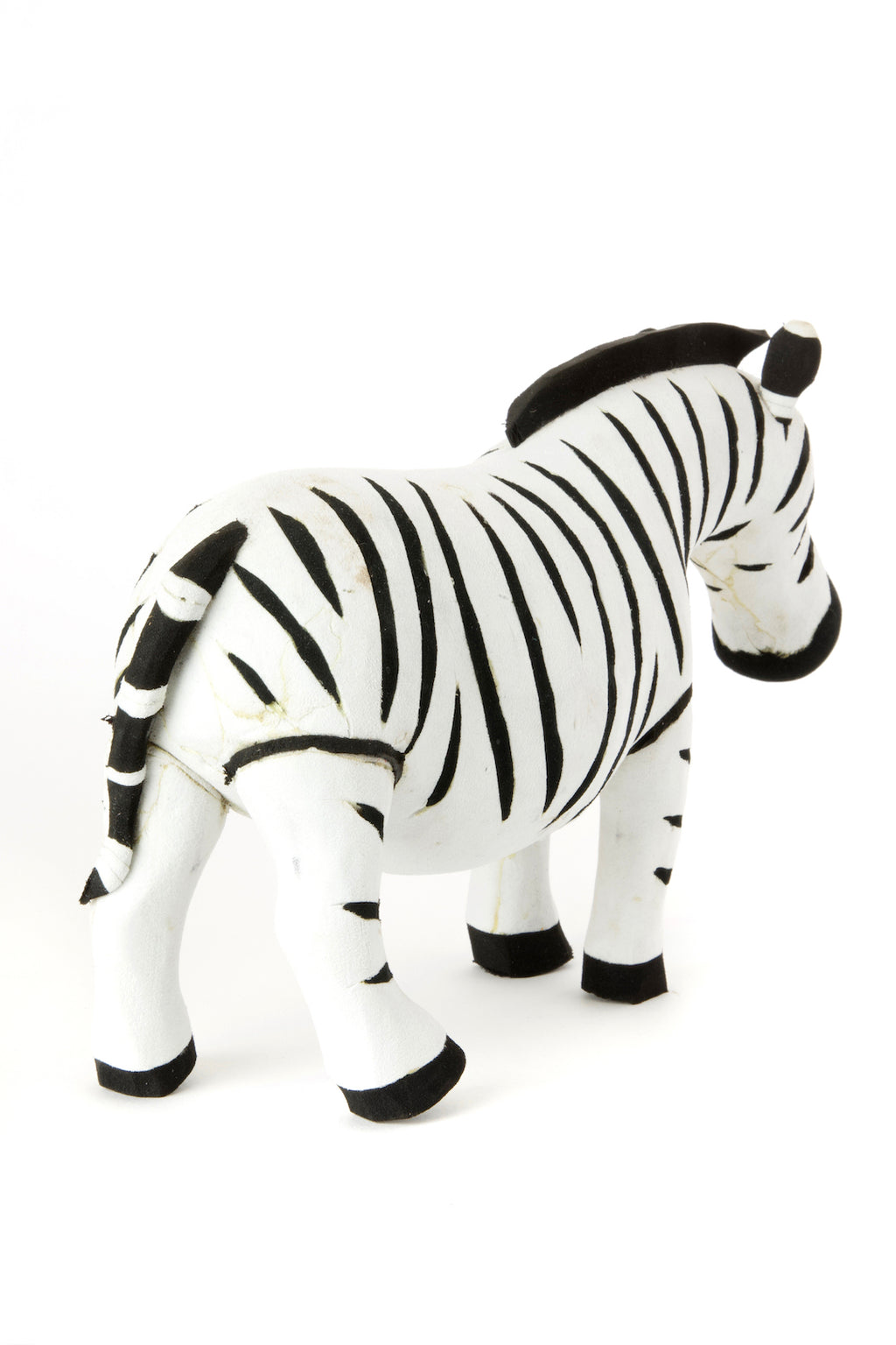 Large Recycled Flip Flop Zebra Sculpture
