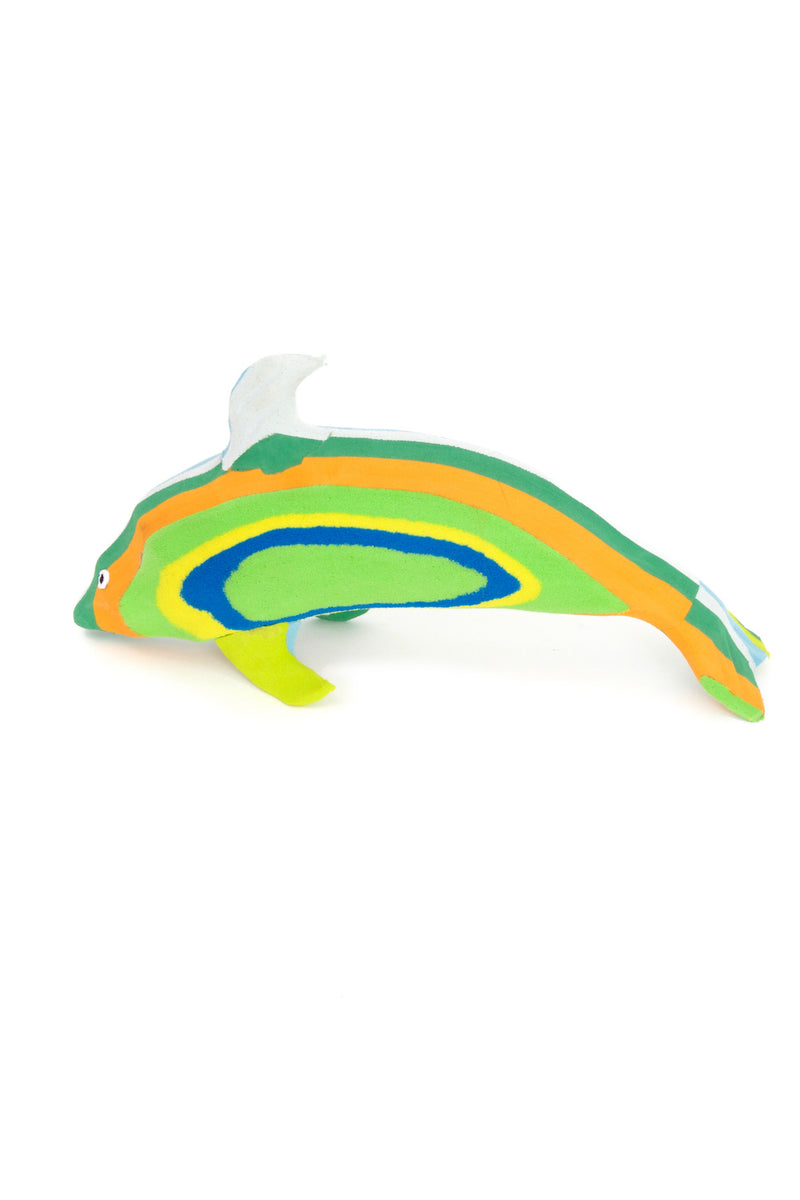 Recycled Flip Flop Dolphin Sculpture