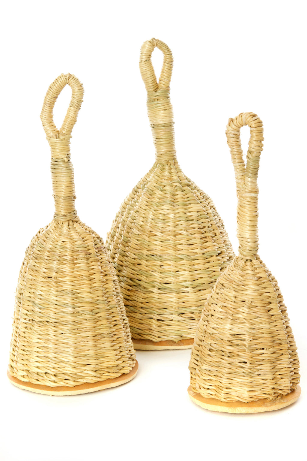 Natural Woven Elephant Grass Rattles