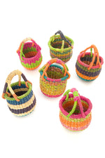 Teeny Tiny Assorted Bolga Baskets - Sold Singly