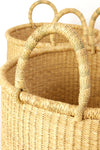 Set of Two All Natural Elephant Grass Baskets Default Title