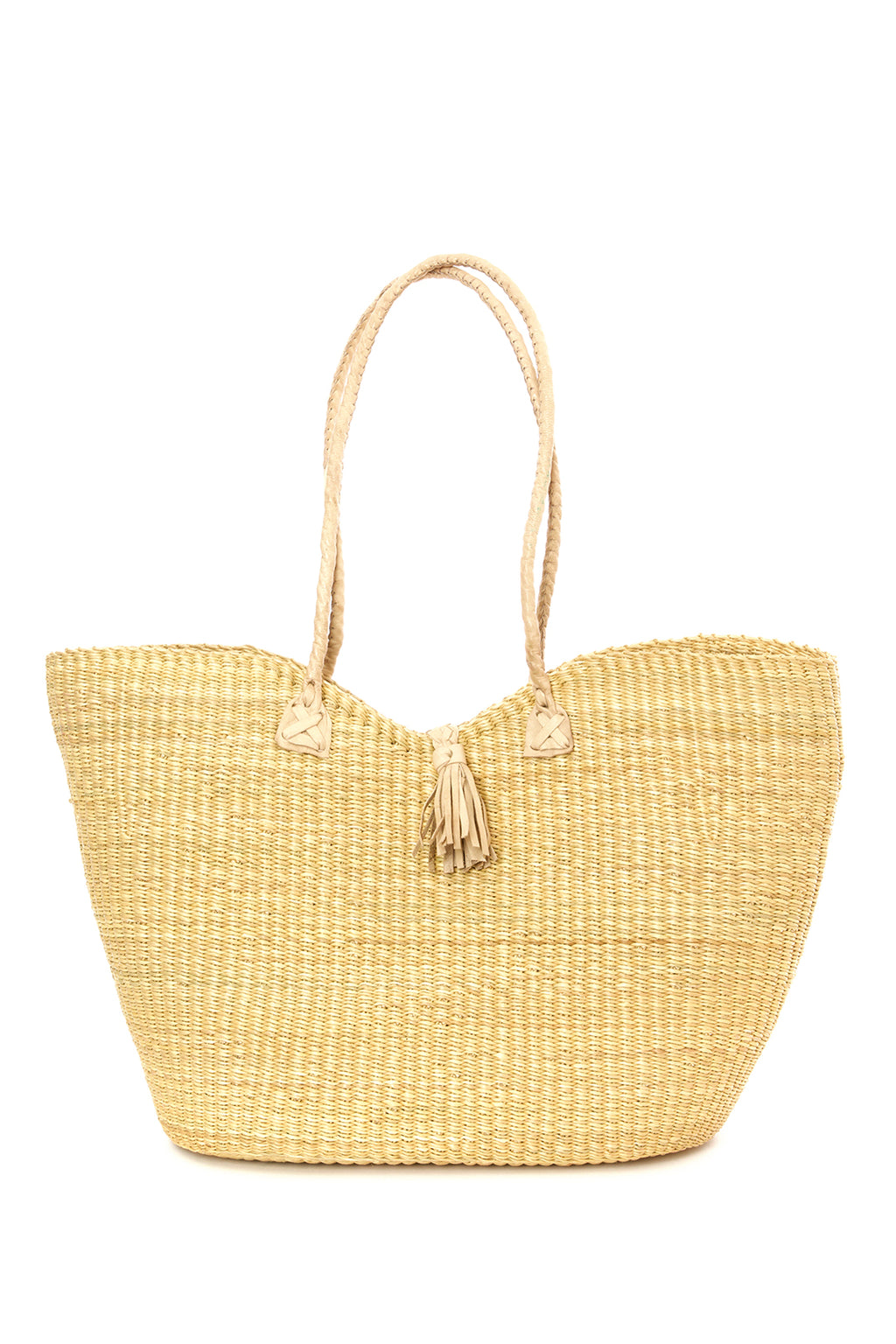 Ghanaian Harmony Tote with Braided Tassel Closure Default Title