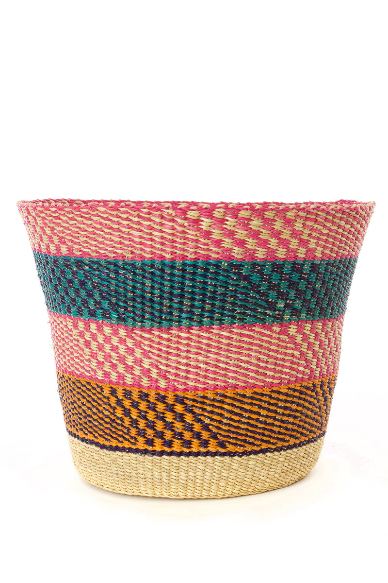 Bolga Storage Bins in Assorted Colors and Patterns Default Title