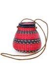 Ghanaian Lidded Basket Purse in Assorted Colors