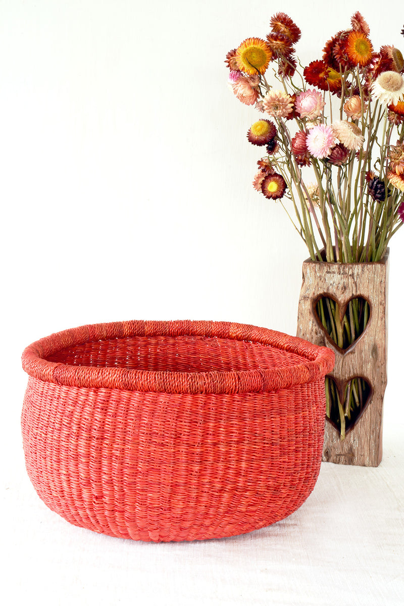 Red Bolga Bowl Baskets - sold singly