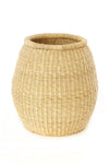 Set of Two All Natural Elephant Grass Barrel Baskets Default Title