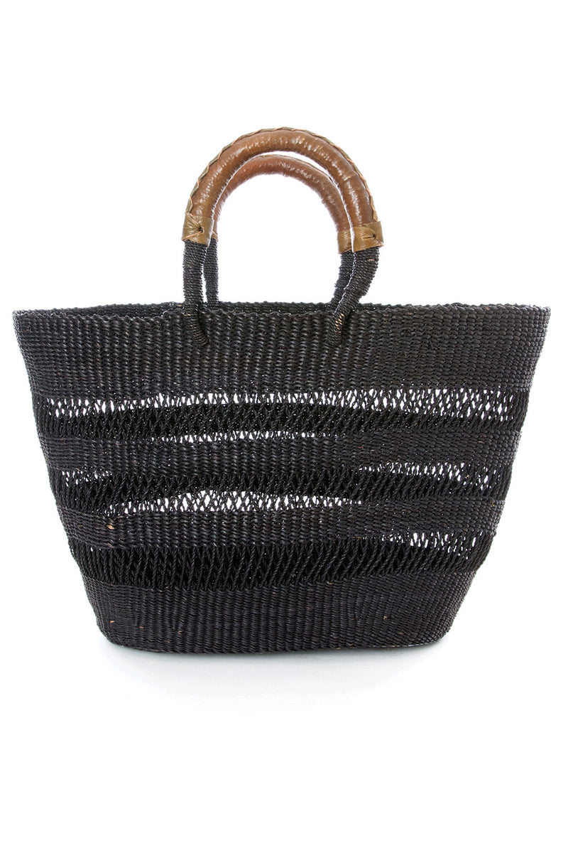 Black Lace Weave Short Shopper from Ghana