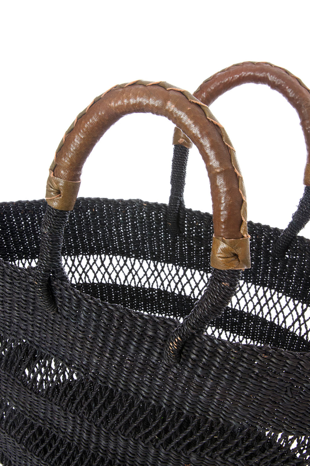 Black Lace Weave Short Shopper from Ghana