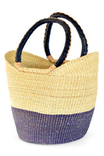 Inkwell Color Block Wing Shopper with Braided Leather Handles