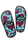 Medium Assorted Ankara Cloth House Slippers from Ghana