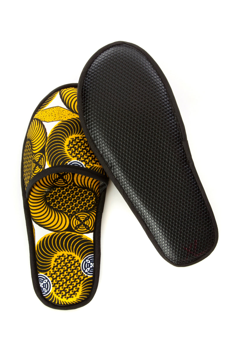 Large Assorted Ankara Cloth House Slippers from Ghana