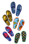 Large Assorted Ankara Cloth House Slippers from Ghana