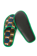 Extra Large Assorted Ankara Cloth House Slippers from Ghana