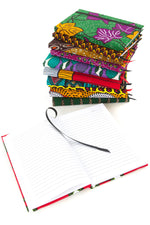 Ghanaian Ankara Cloth Covered Journals - Lined and Unlined GHC2A  Lined A5 Journal