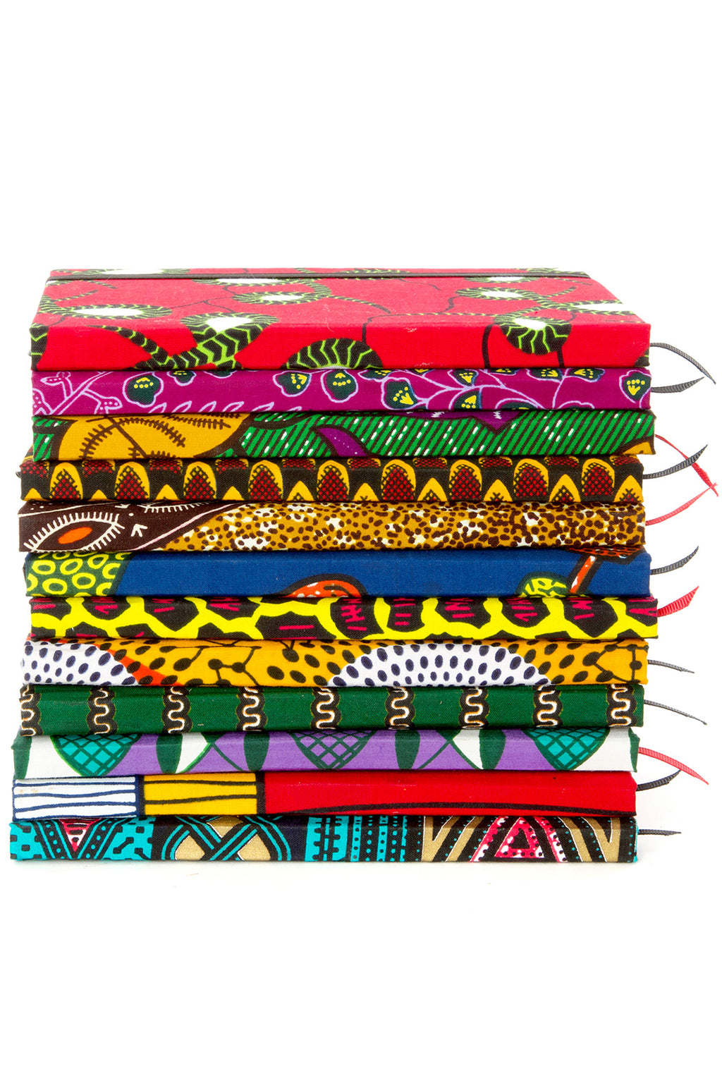 Ghanaian Ankara Cloth Covered Journals - Lined and Unlined GHC2A  Lined A5 Journal