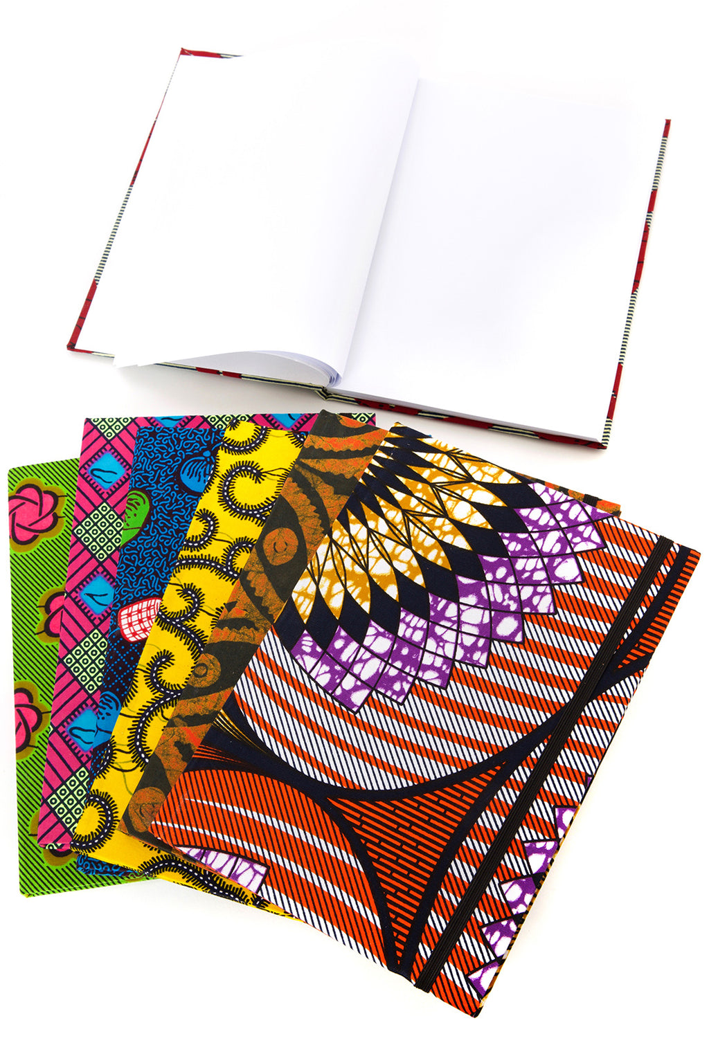 Ghanaian Ankara Cloth Sketchbook in Assorted Patterns Default Title