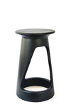 18" Black Tweneboa Wood Portal Table