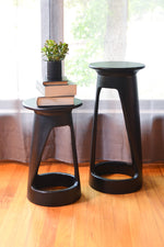 18" Black Tweneboa Wood Portal Table