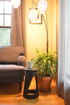 18" Black Tweneboa Wood Portal Table