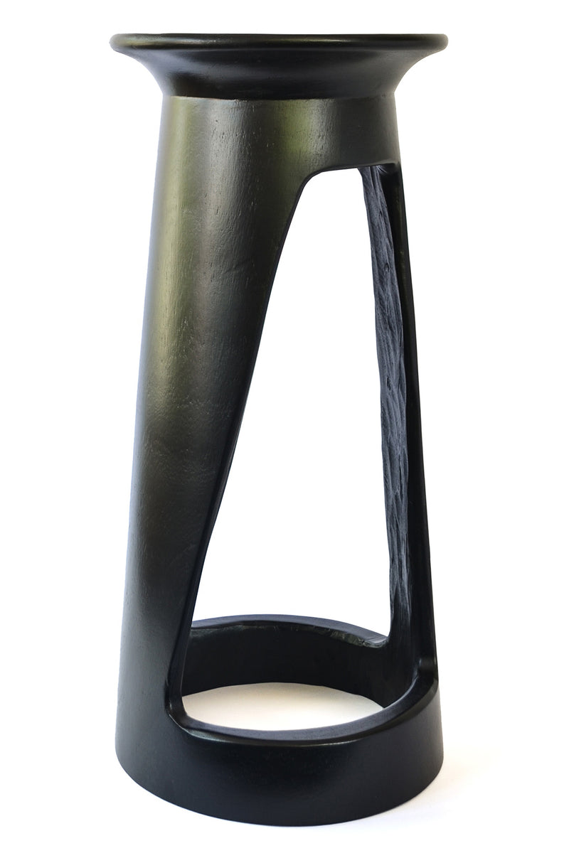 24" Black Tweneboa Wood Portal Table