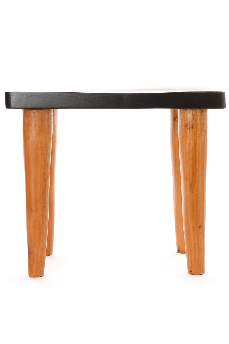 Black and Natural Cedrela Wood Anantu Table or Stool