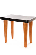 Black and Natural Cedrela Wood Anantu Table or Stool