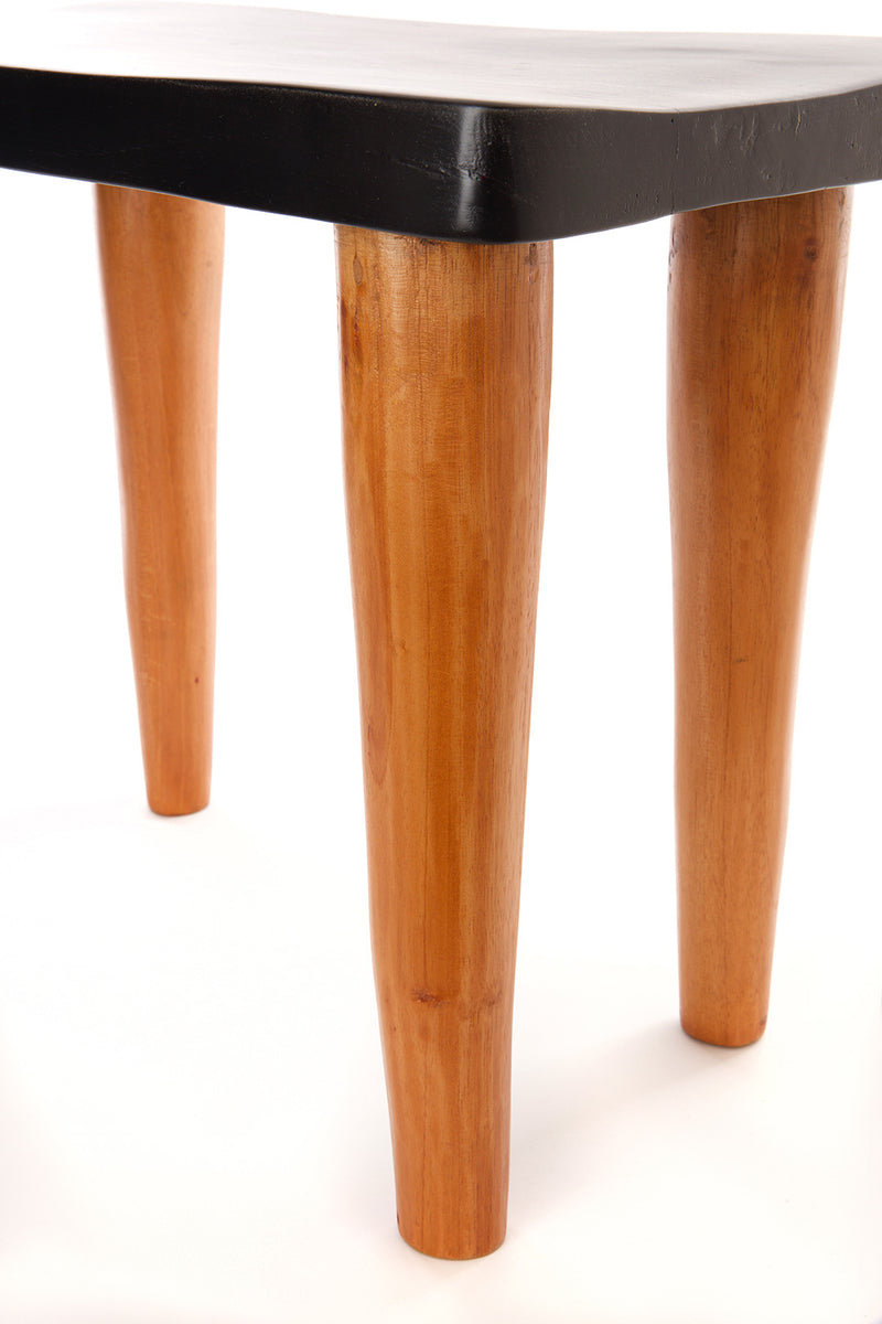 Black and Natural Cedrela Wood Anantu Table or Stool