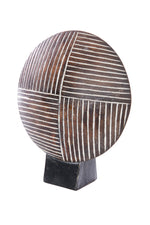 West African Wooden Shield Sculpture - Quadrant