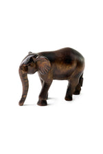 Kenyan Jacaranda Wooden Elephant Sculpture